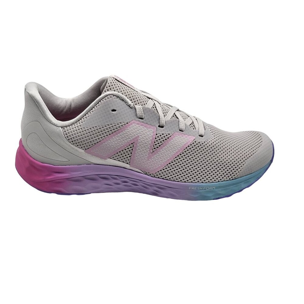 New Balance Kids Fresh Foam Arishi V4 Grey/Pink/Purple Shoes Size 7‎ (7775024)